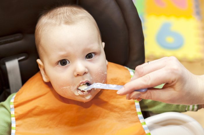 Feeding a child