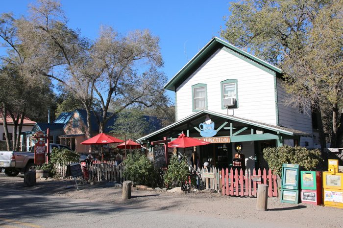 MADRID - NEW MEXICO, UNITED STATES OF AMERICA - 2 november 2016 - Traditional and colorful cafe in the village of Madrid in New Mexico, United States of America(USA).