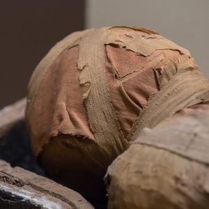 Egyptian mummy close up detail
