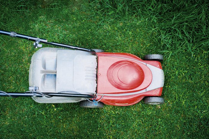 lawn mower overhead