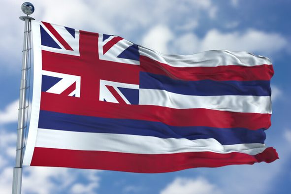 Hawaii Waving Flag
