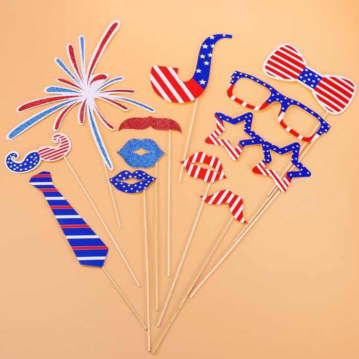Fourth Of July Patriotic Decoration Photo Booth Props