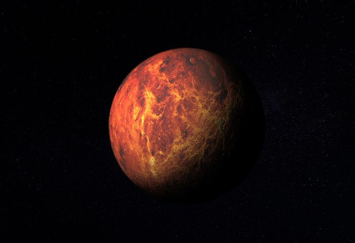 mars planet in space