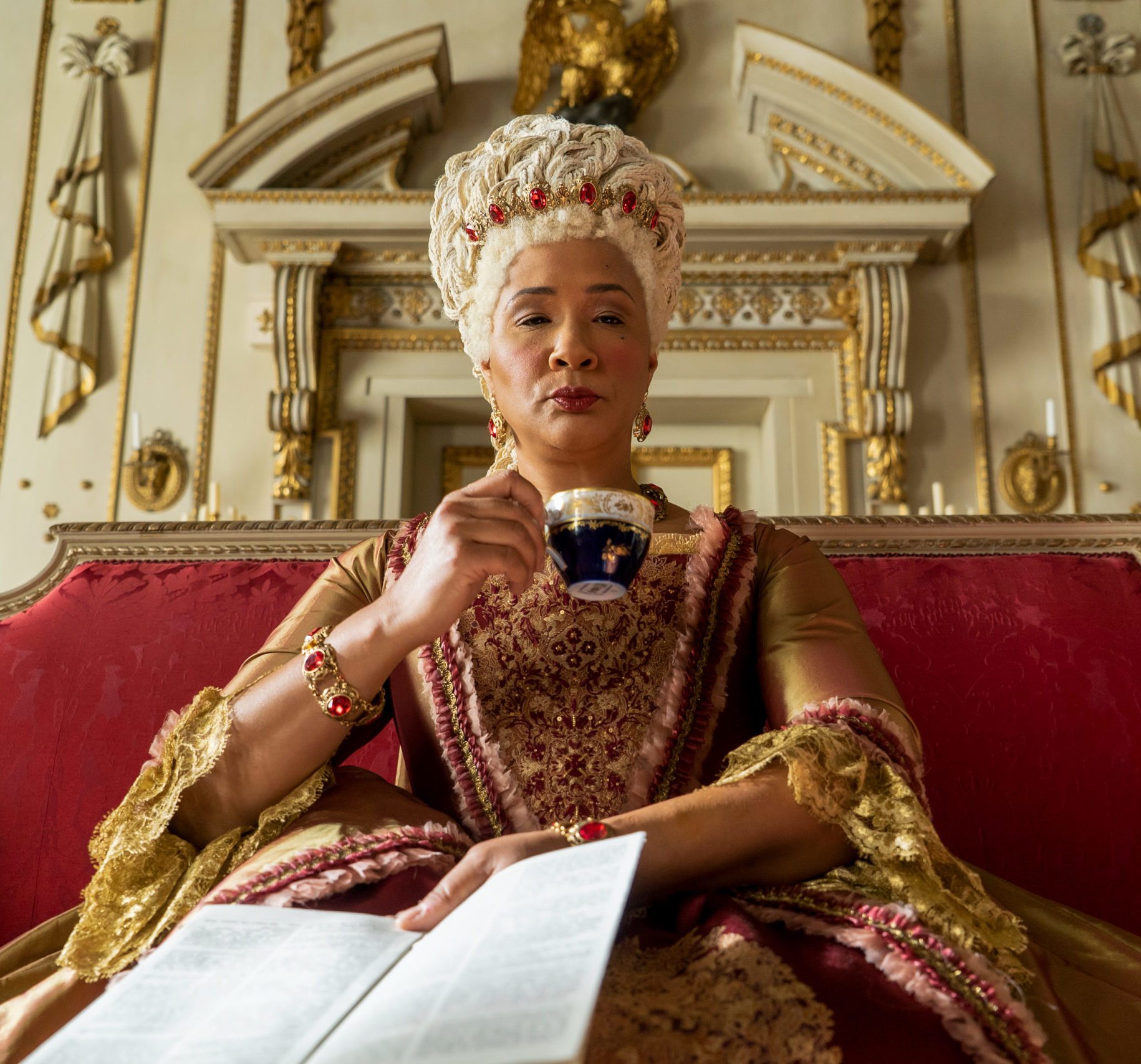 Queen Charlotte in Bridgerton on Netflix