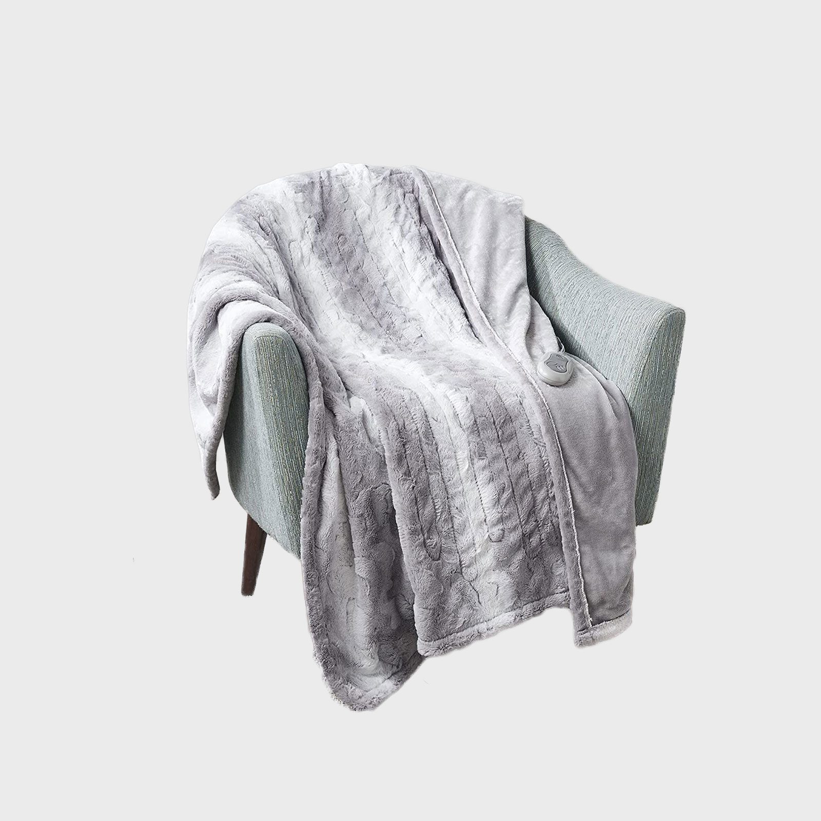 Mp2 Heated Plush Sherpa Throw 