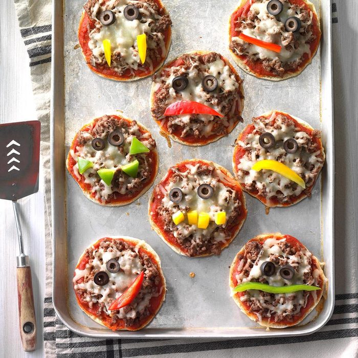 Jack O Lantern Pizzas