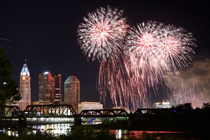 Vibrant fireworks