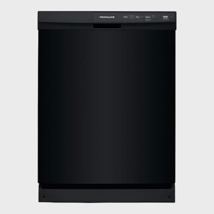 Dishwasher stands upright; brand 