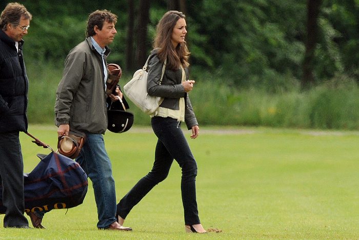 Kate Middleton attends a charity polo match at Cirencester, in the Cotswolds, on June 7, 2009